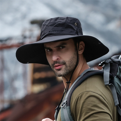 Men's Wide Brim UPF50+ Fishing Hat | UV Max