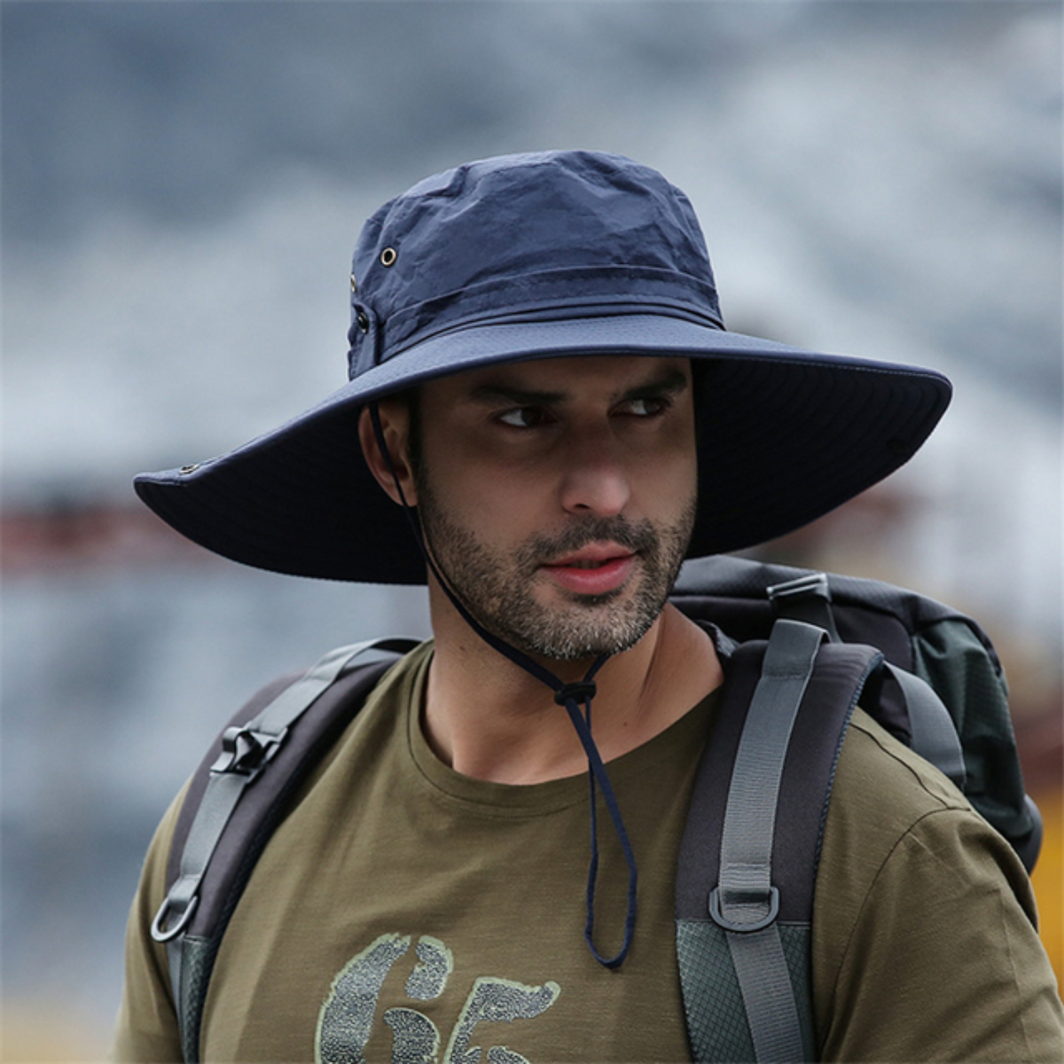 Men's Wide Brim UPF50+ Fishing Hat | UV Max